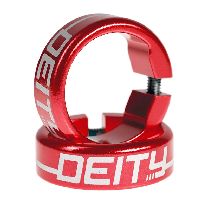 Bike chain pad-Deity Grip Clamps Red