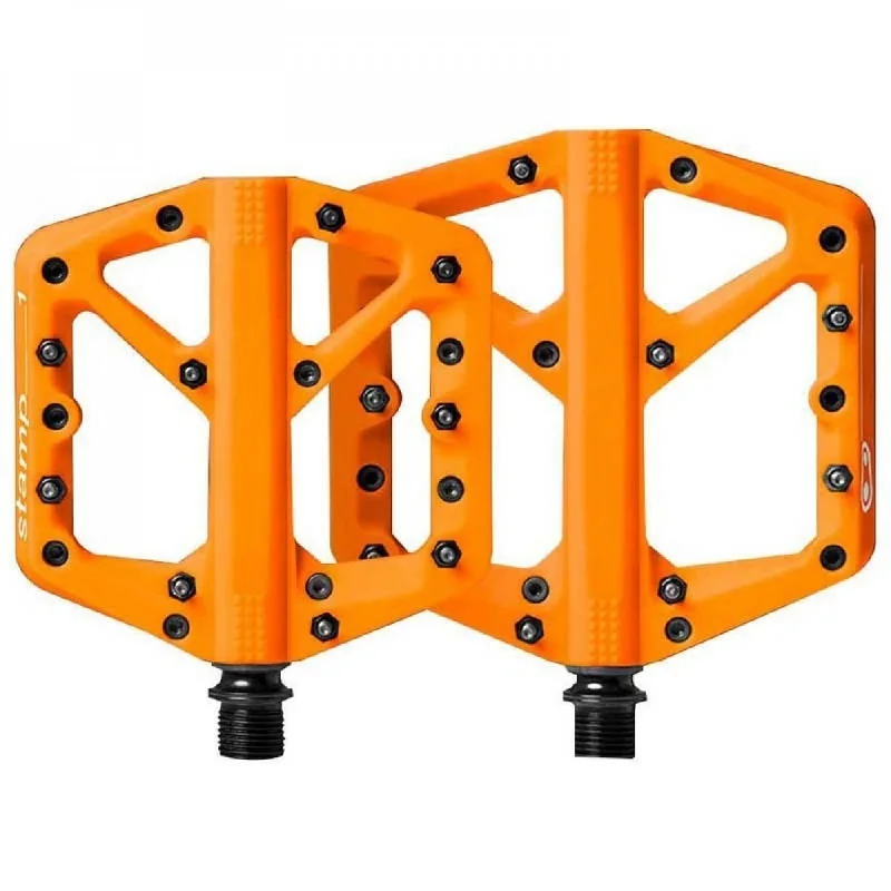 Bicycle gear pad-Crankbrothers Pedal Stamp 1 Small Orange