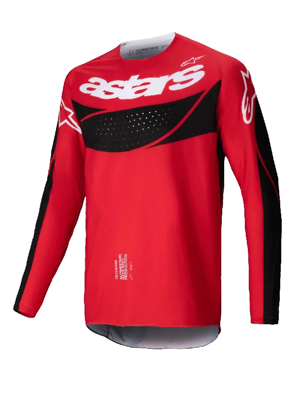 Cycling water strap-ALPINESTARS 2025 TECHSTAR DREEM JERSEY - BRIGHT RED BLACK