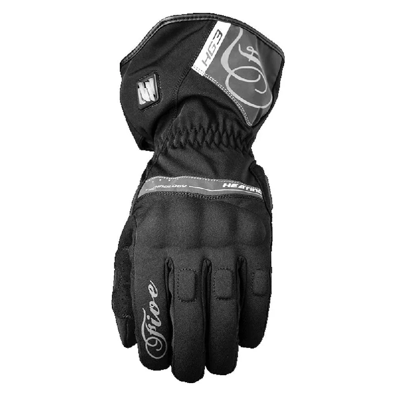 Cycling band pad-FIVE HG-3 LADIES HEATED WINTER GLOVES - BLACK