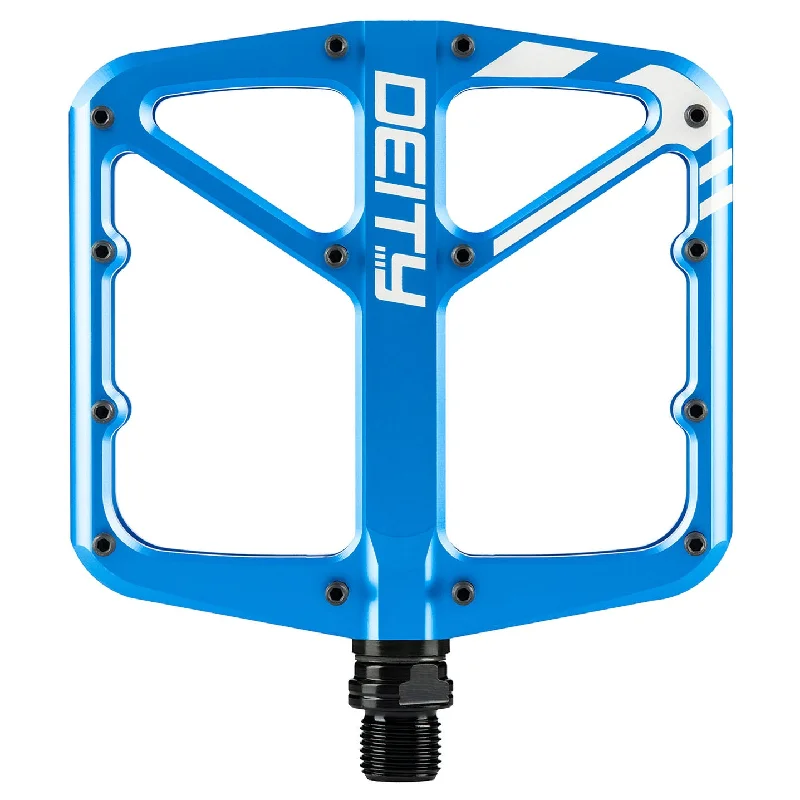 Bicycle tire clip-Deity Supervillain Pedals Blue