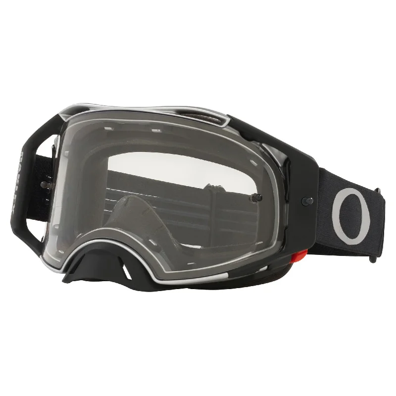 Cycling rain strap-OAKLEY AIRBRAKE  GOGGLES - TUFF BLOCKS  BLACK GUNMETAL (CLEAR)