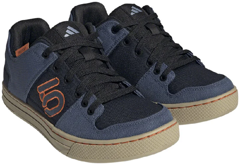 Mountain bike cog-Five Ten Freerider Canvas Flat Shoes - Mens Core Legend Ink/Wonder Steel/Impact Orange 10.5