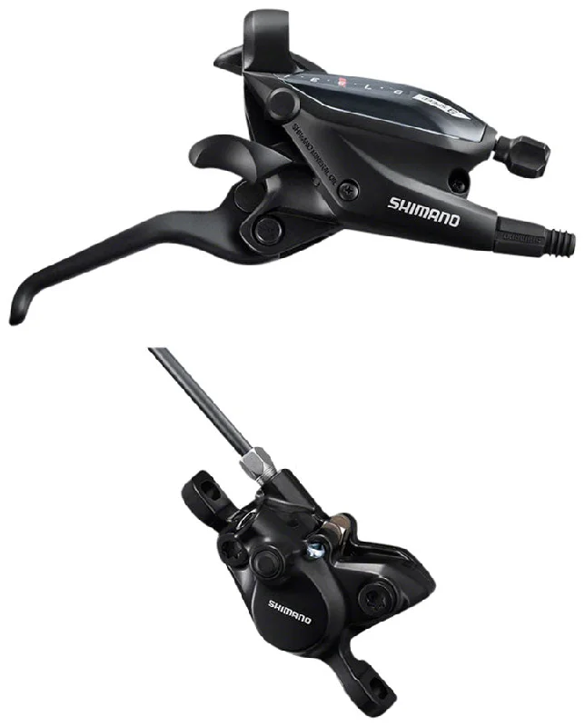 Cycling scarf pad-Shimano ST-EF505 EZ Fire Plus Shift/Brake Lever BR-MT200 Disc Brake Caliper - Right/Rear 9-Speed BLK