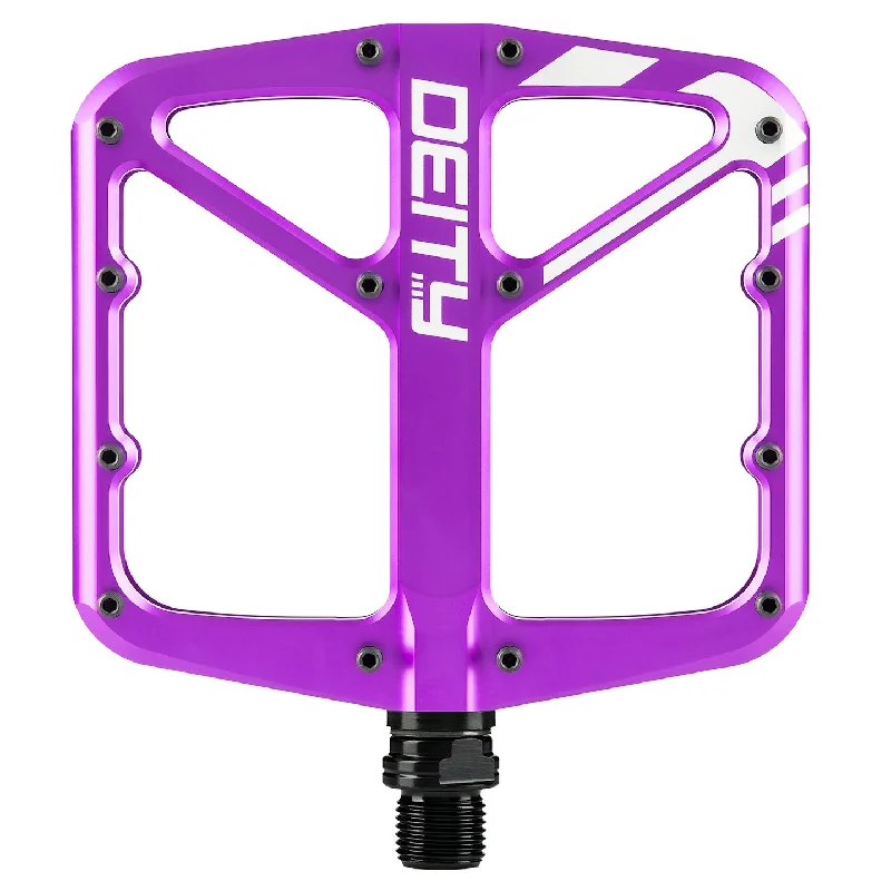 Cycling arm strap-Deity Supervillain Pedals Purple