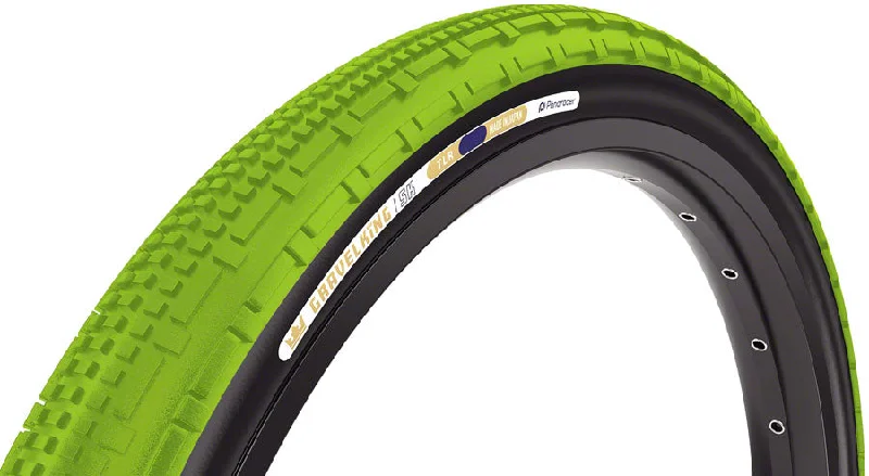 Bike tire pad-Panaracer GravelKing SK Tire - 700 x 45 Tubeless Folding Matcha/Black