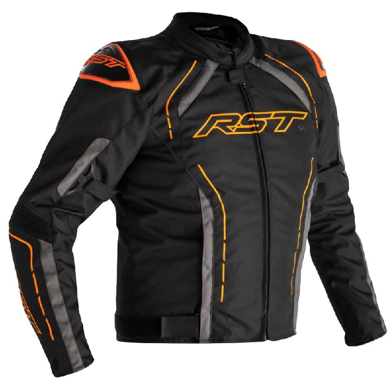 Cycling arm clip-RST S1 SPORT WP JACKET - BLACK/FLUO ORANGE