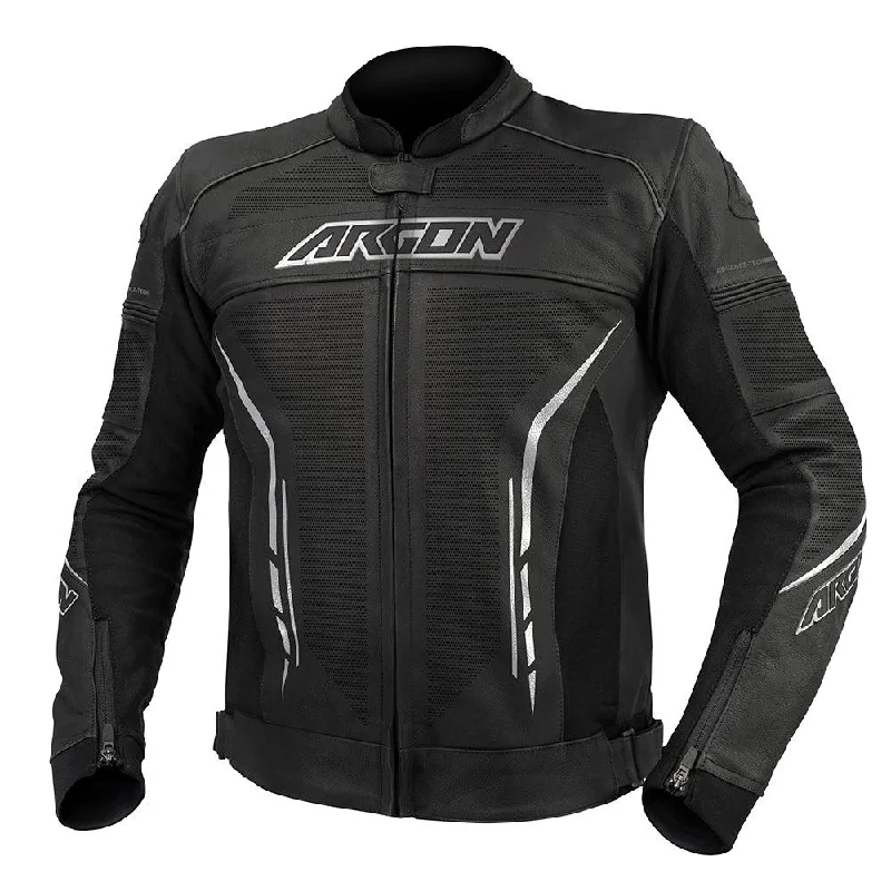 Cycling layer pad-ARGON SCORCHER PERFORATED JACKET - BLACK/WHTE