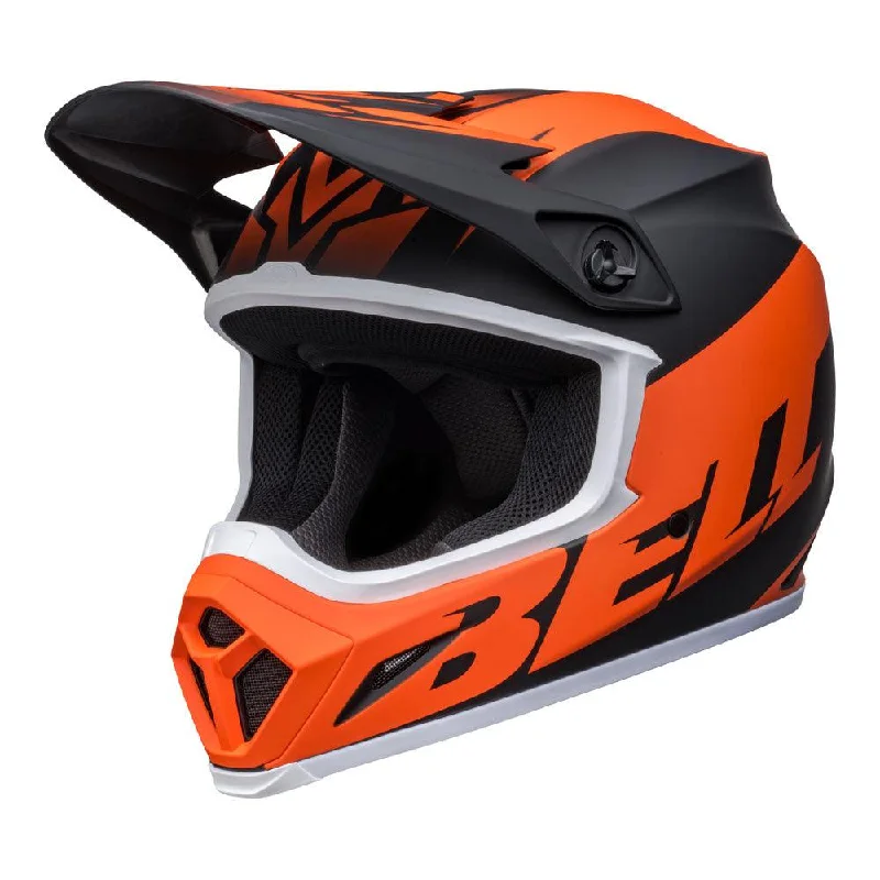 Cycling poncho thin-BELL MX-9 MIPS DISRUPT 2022 HELMET - MATT BLACK/ORANGE