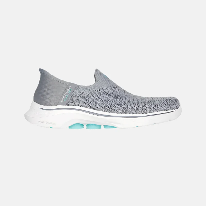 Bike wheel pad-Skechers Go Walk 7 Springtime Women's Walking Shoes -Grey