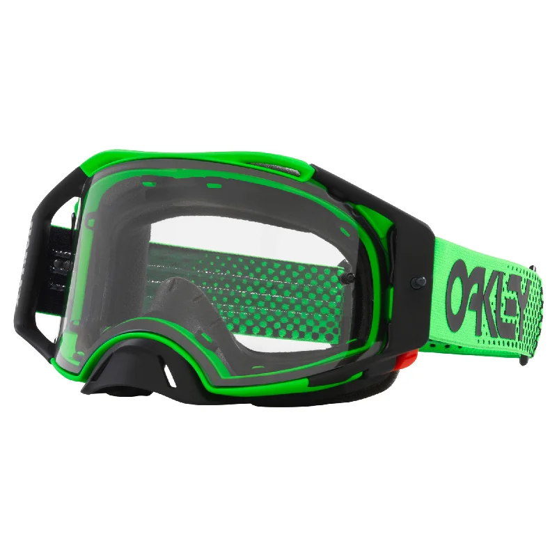 Bicycle rack clip-OAKLEY AIRBRAKE GOGGLES - MOTO GREEN B1B (CLEAR)