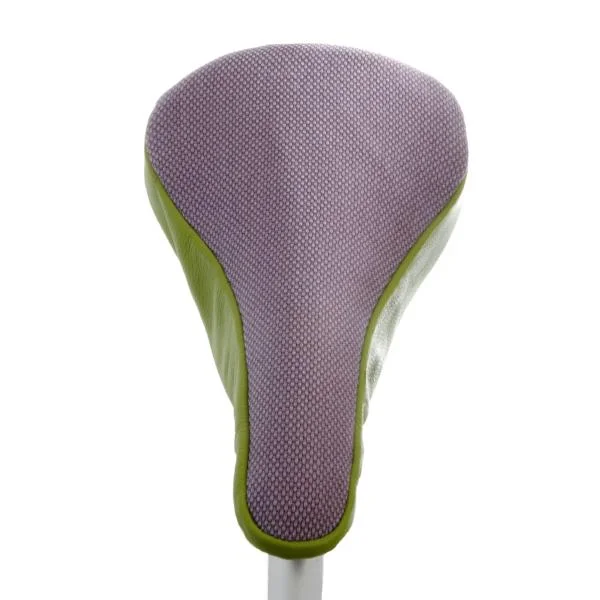 Mountain bike fork-Lavender & Lime II Upcycled Saddle Cover