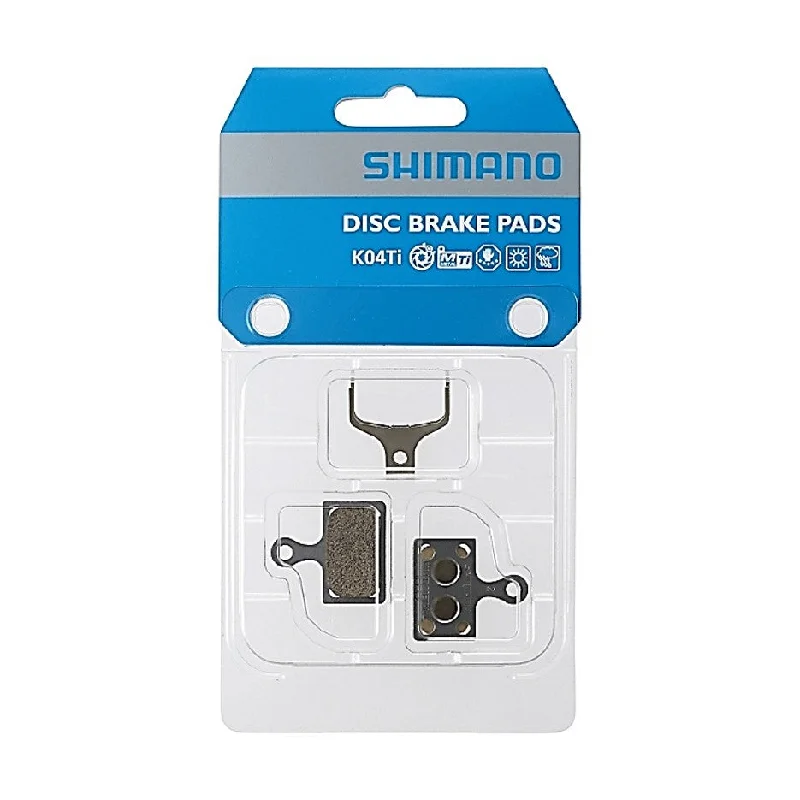 Bicycle derailleur clip-Shimano Disc Brake Pads K04Ti No Fin (Metal)