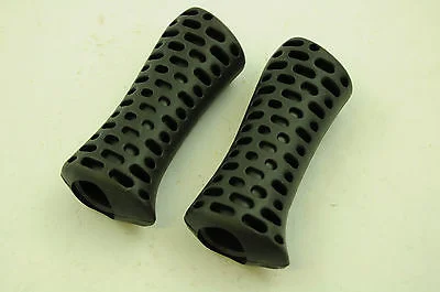 Road bike tube-PAIR BICYCLE BIKE KRATON HANDLEBAR GRIPS HERRMAN 46 BLACK SHORT 115mm 35% OFF