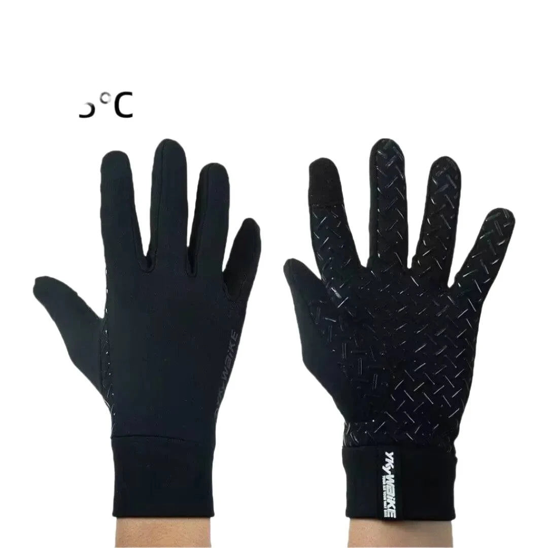 Bicycle rack pad-Winter Cycling Gloves Men Women Touch Screen Padded Bike Glove Water Resistant Windproof Warm AntiSlip Elastic Running