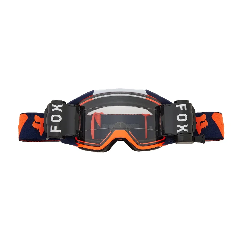 Cycling water strap-FOX 2025 VUE ROLL OFF GOGGLES - NAVY/ORANGE