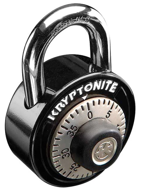 Bike wheel clip-Kryptonite Gripper Dial Combo Padlock