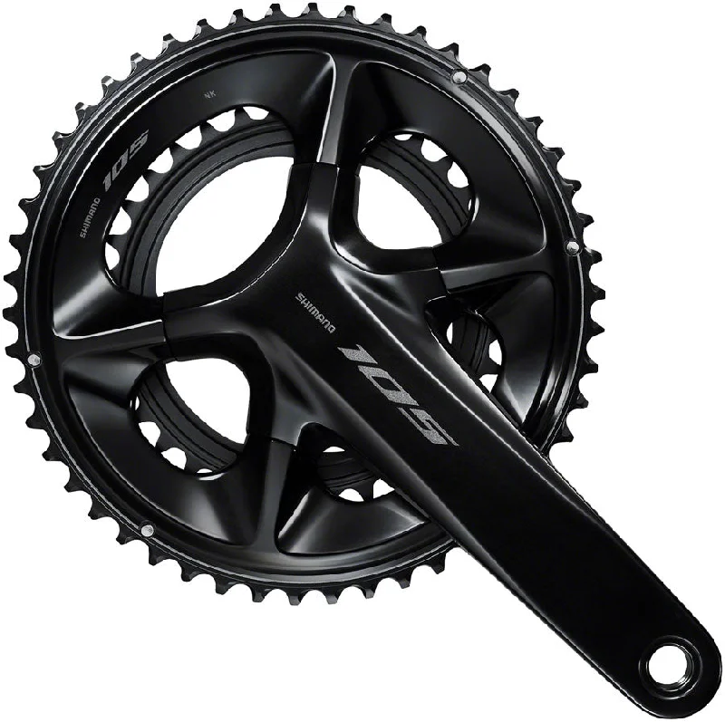 Cycling vest strap-Shimano 105 FC-R7100 Crankset - 170mm 12-Speed 52/36t 110 Asymmetric BCD Hollowtech II Spindle Interface BLK