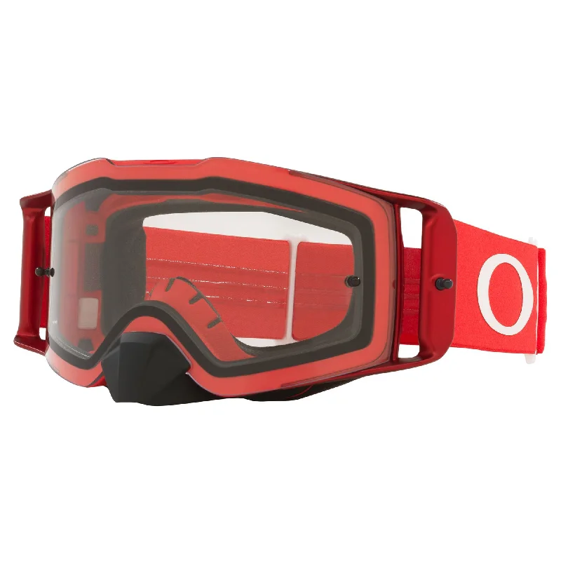 Cycling vest clip-OAKLEY FRONT LINE GOGGLES - MOTO RED  (CLEAR)