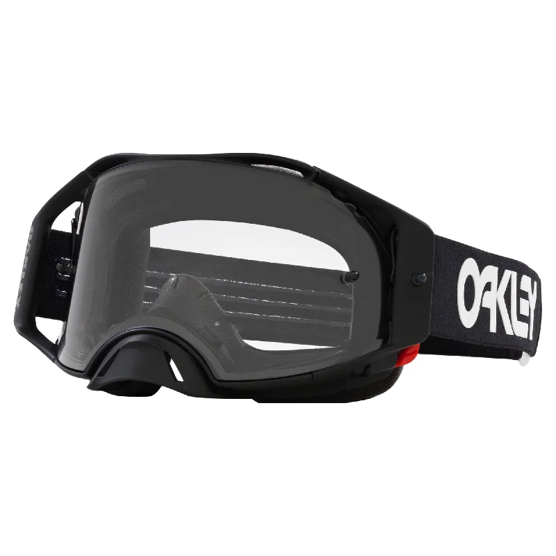 Cycling foot pad-OAKLEY AIRBRAKE GOGGLES - BLACK WHITE (CLEAR)