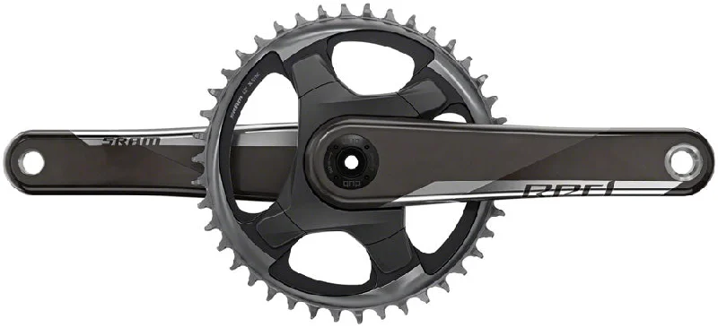 Cycling arm clip-SRAM RED 1 AXS Crankset - 175mm 12-Speed 40t 107 BCD DUB Spindle Interface Natural Carbon D1