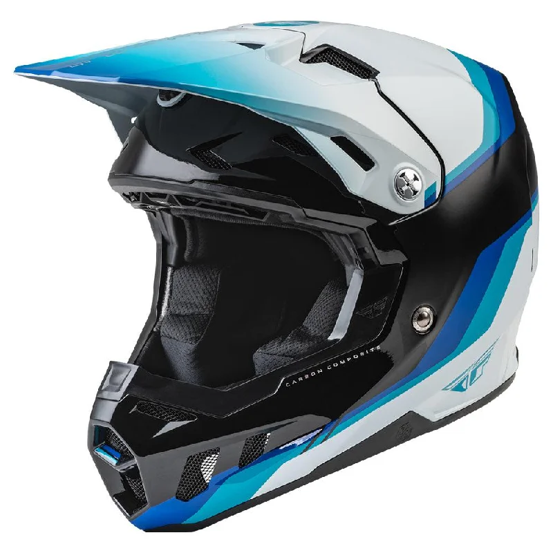 Mountain bike pad-FLY DRIVER FORMULA CC HELMET - BLACK/BLUE/WHITE