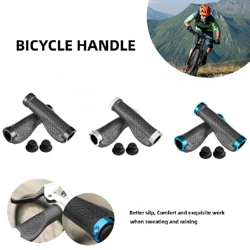 Cycling rain strap-Anti Skid Rubber Bicycle Grips Mountain Bike Lock On Bicycle Handlebars Grips 2.5cm MTB Road Cycling Skid Proof Grips