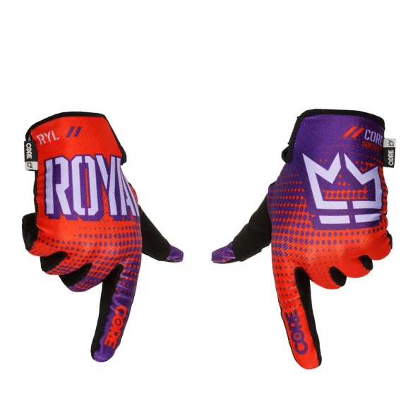 Cycling vest clip-Royal Core MTB Glove - Dot Fade - Red-Purple