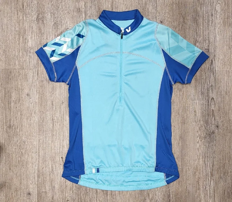 Road bike clip-Liv Ladies Aqua SS Jersey - Medium