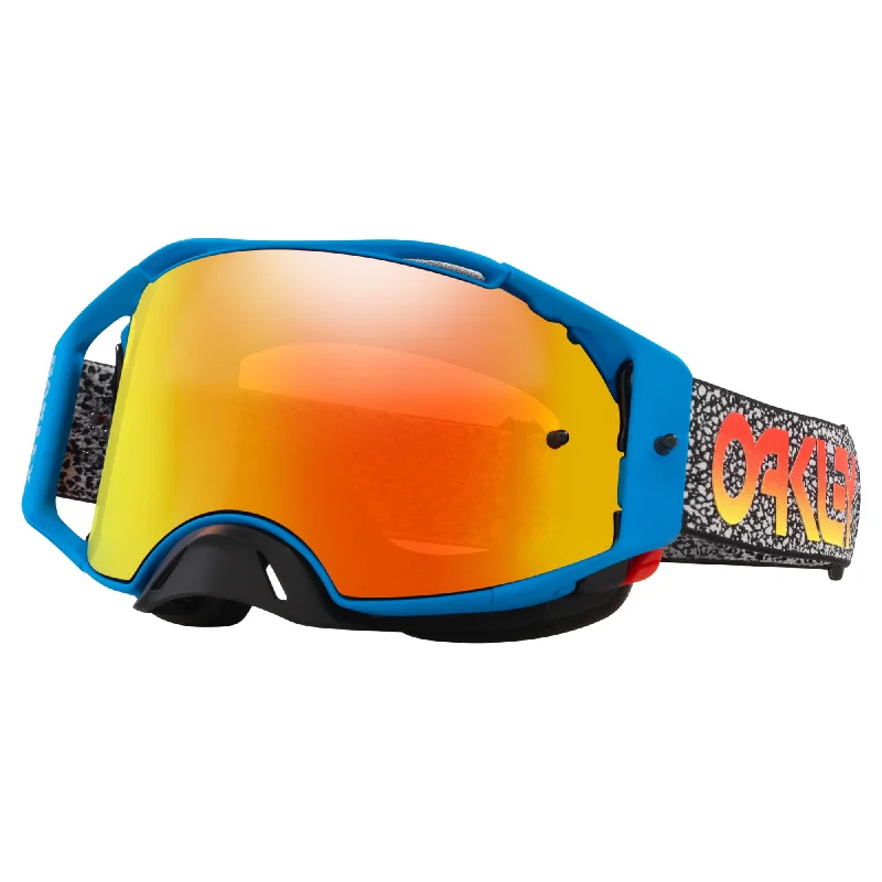 Road bike clip-OAKLEY AIRBRAKE GOGGLES - BLUE CRACKLE (PRIZM MX TORCH)