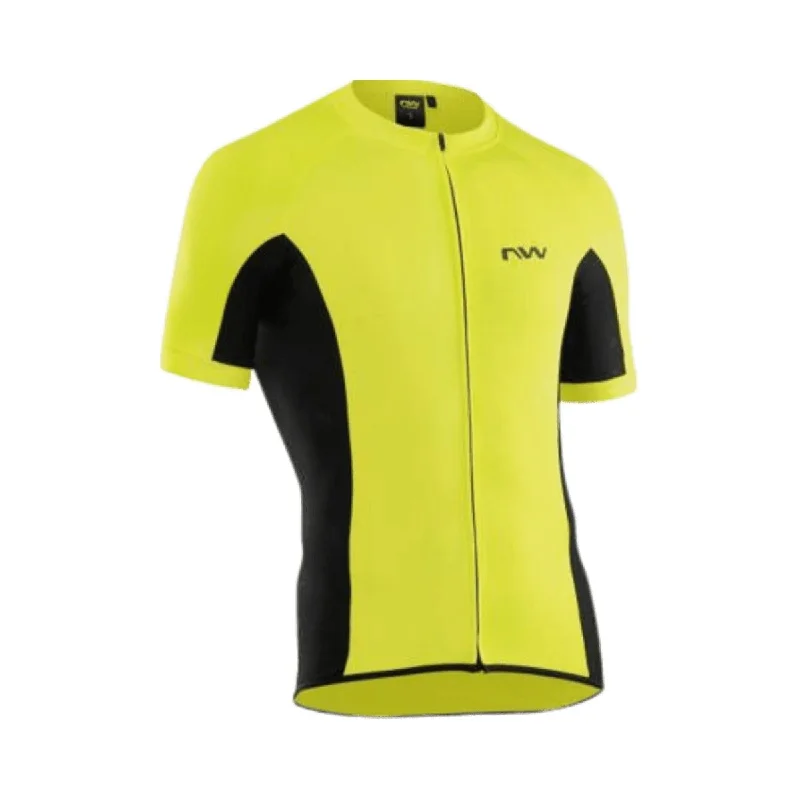 Cycling leg strap-Northwave Force Jersey(Yellow Fluo)