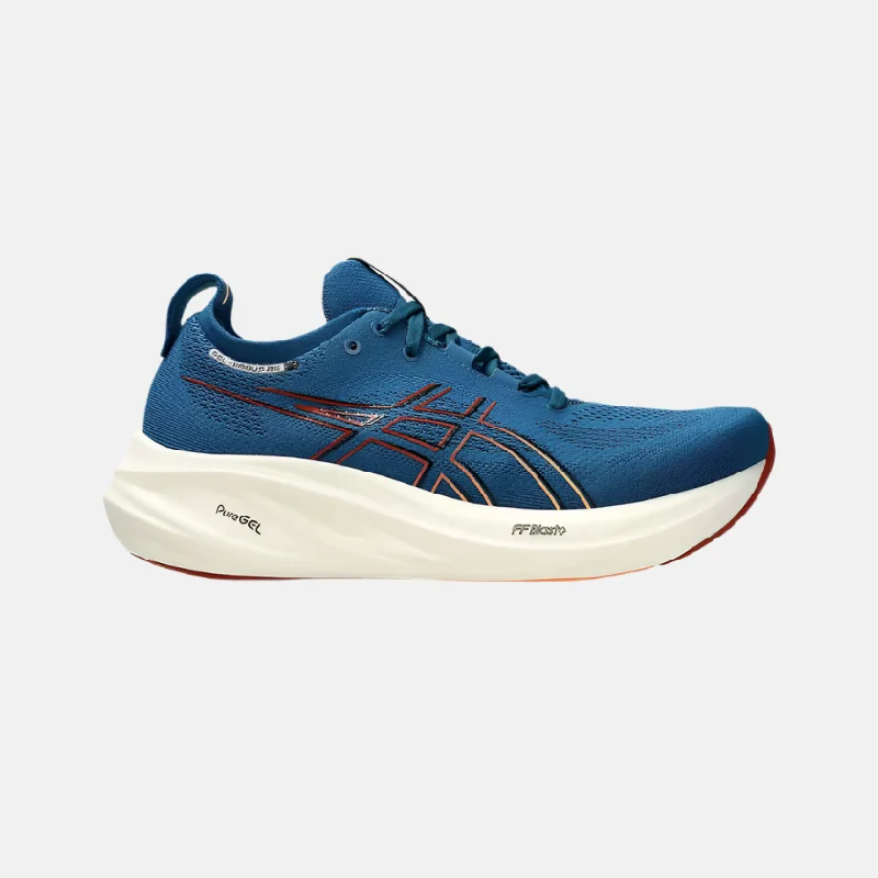 Bike tire clip-Asics Gel-Nimbus 26 Men's Running Shoes -Rich Navy/Faded Orange