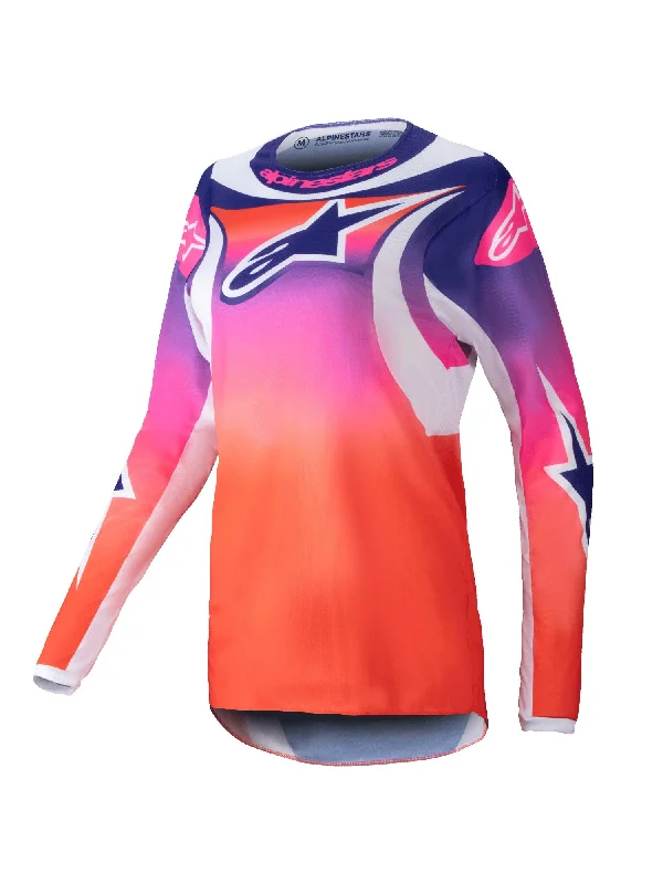 Bike wheel clip-ALPINESTARS 2025 WOMENS STELLA FLUID WURX JERSEY - MULTICOLOUR WHITE