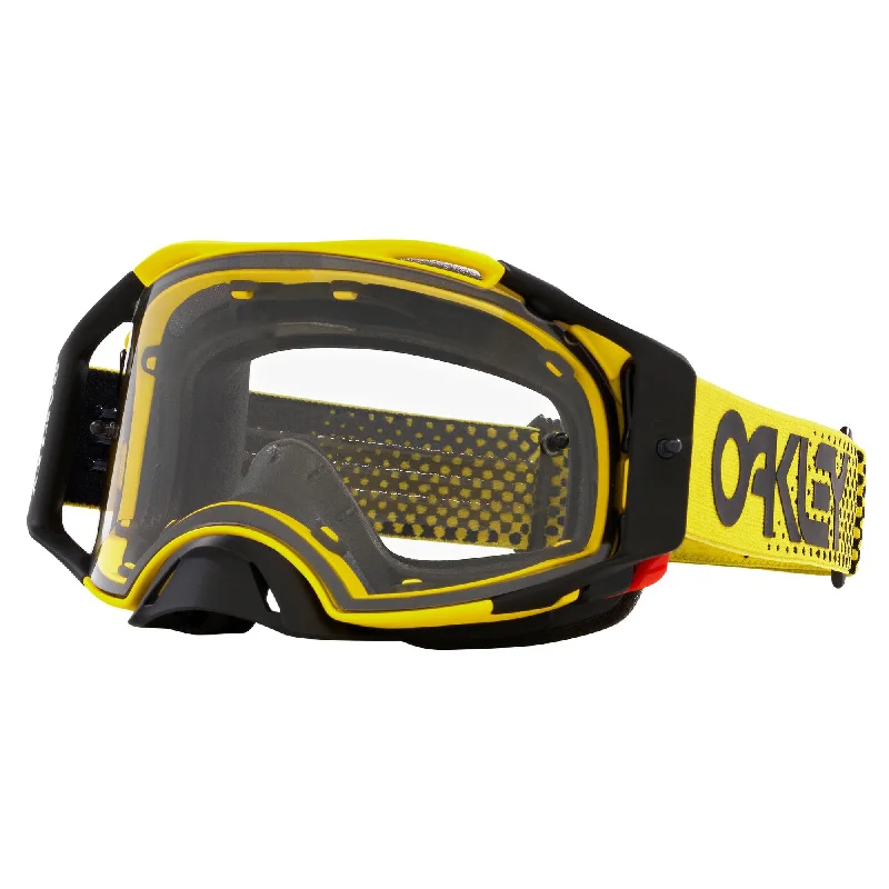 Bike wheel clip-OAKLEY AIRBRAKE GOGGLES - MOTO YELLOW B1B (CLEAR)