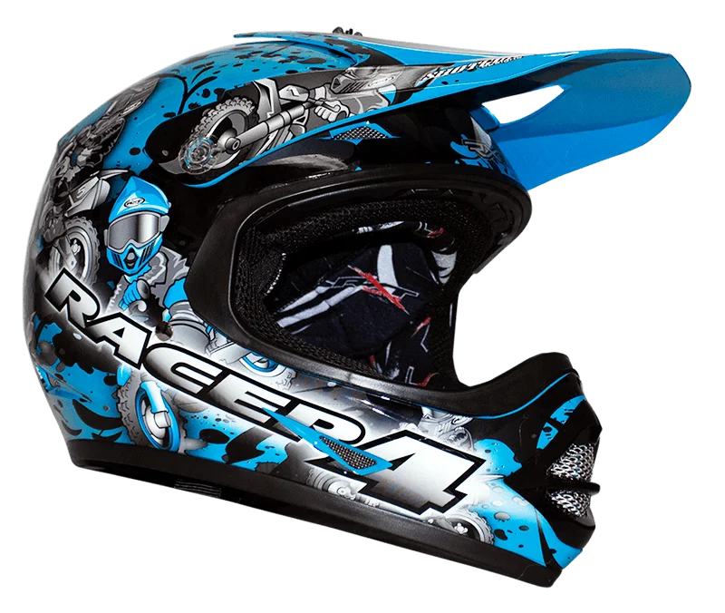 Road bike rest-RXT RACER 4 KIDS HELMET - BLUE