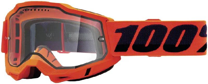 Mountain bike pedal-100% Accuri 2 Enduro MTB Goggles - Neon Orange/Clear