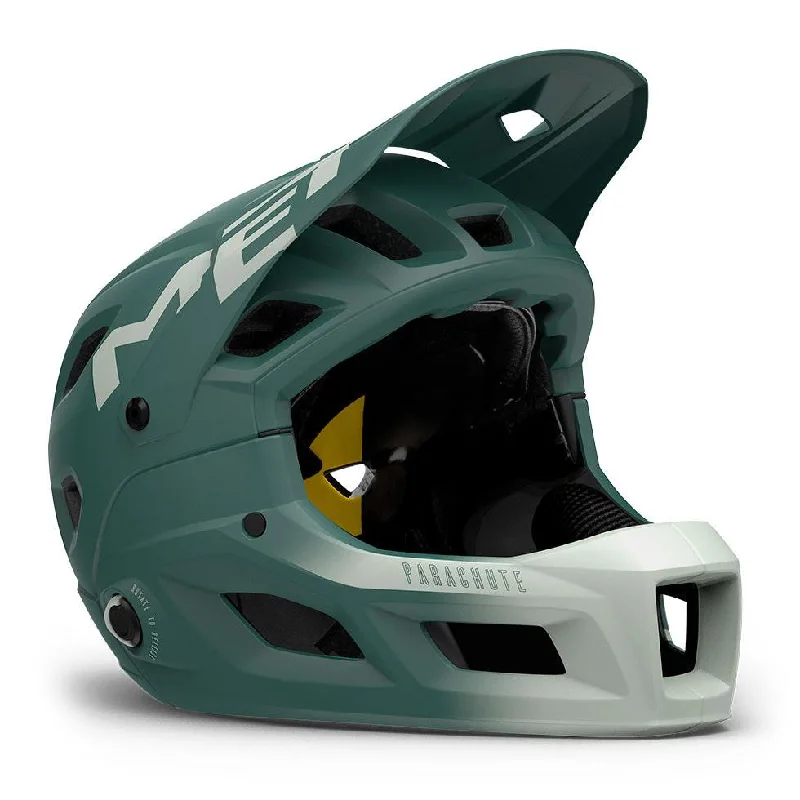 Cycling lamp strap-Casco Met Parachute MCR - Verde grigio