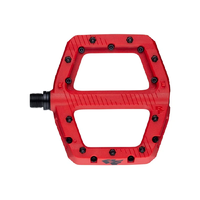 Bike lock strap-RaceFace Chester Pedals - Platform Composite 9/16" Small Red