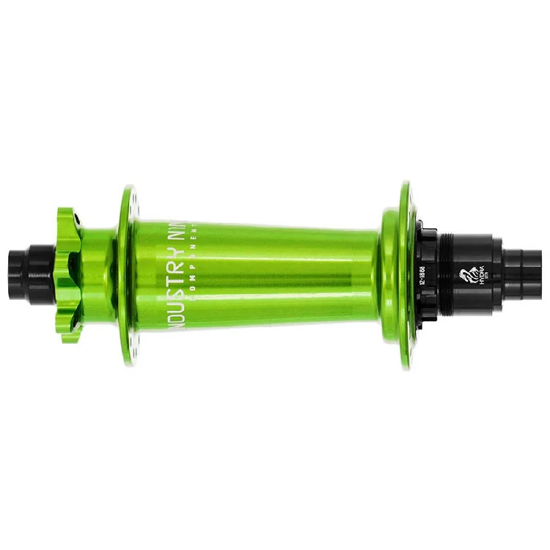 Mountain bike arm-Industry Nine Hydra Classic Boost 6B Disc Hub Rear 28H 12mm TA 148mm Shimano Micro Spline Lime Green