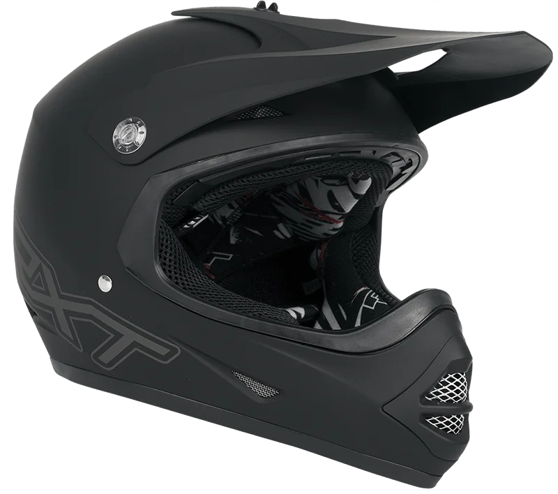 Bicycle stand clip-RXT RACER 4 KIDS HELMET - MATT BLACK