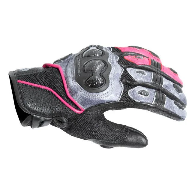 Cycling rain strap-DRIRIDER AIR-RIDE 2 SHORT LADIES GLOVES - CAMO/PINK