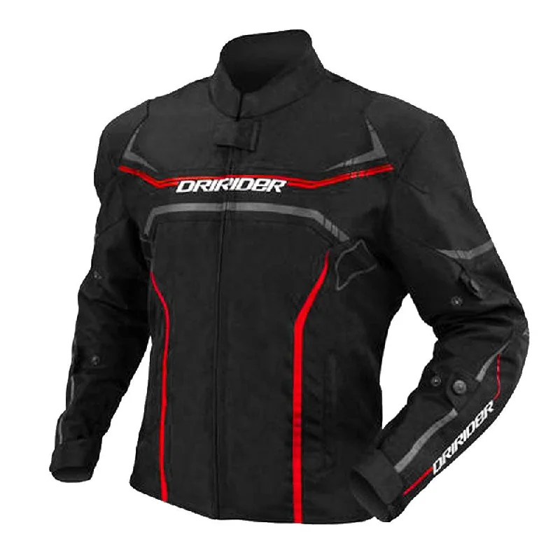 Bicycle rack clip-DRIRIDER ORIGIN JACKET - BLACK/RED