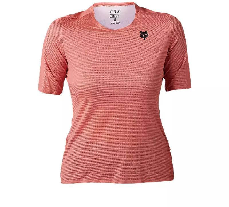 Mountain bike pedal-Fox Racing Flexair Ascent Short Sleeve MTB Jersey - Womens - Salmon