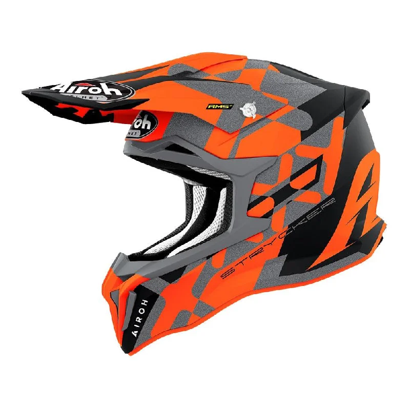 Bike frame clip-AIROH STRYCKER HELMET - 'XXX' ORANGE MATT