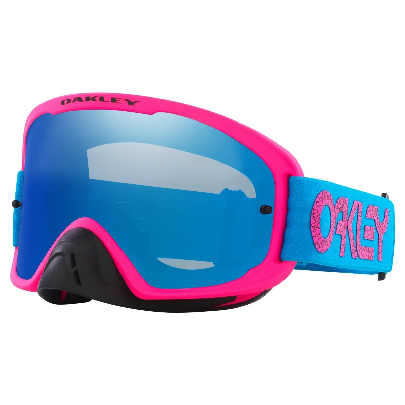 Road bike shaft-OAKLEY O-FRAME 2.0 PRO GOGGLES - BLUE CRACKLE (BLACK ICE IDIRIUM)