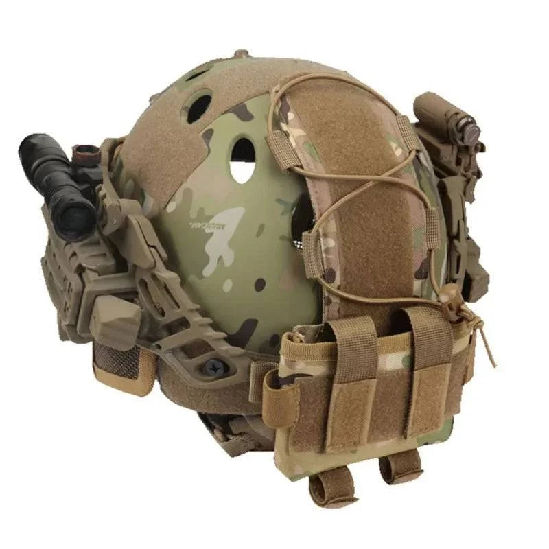 Mountain bike pad-Tactical FAST Helmet Cover Pouch Removable MK2 Battery Case Helmet Airsoft Hunting Camo Military Combat Counterweight Bags