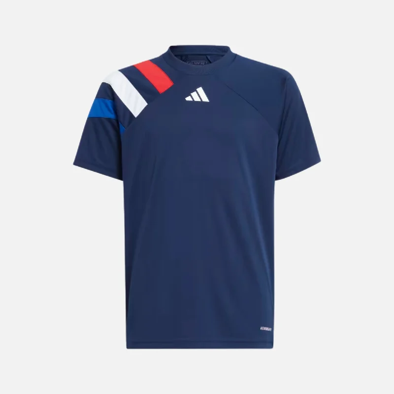 Cycling wrist strap-Adidas Fortore 23 Kids Unisex Football Jersey (5-16 Years) -Navy Blue 2/Team Collegiate Red/White/Royal Blue