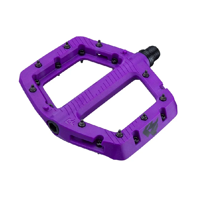 Cycling wrist clip-RaceFace Chester Pedals - Platform Composite 9/16" Large Purple