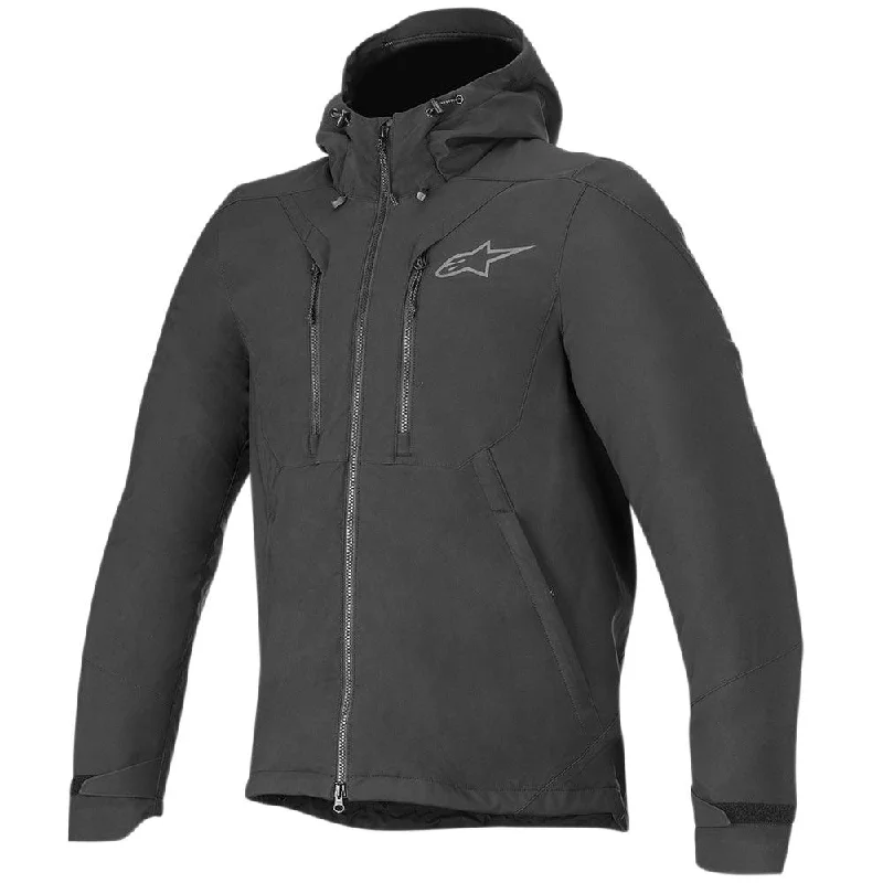 Bike tire clip-ALPINESTARS DOMINO TECH HOODIE - BLACK