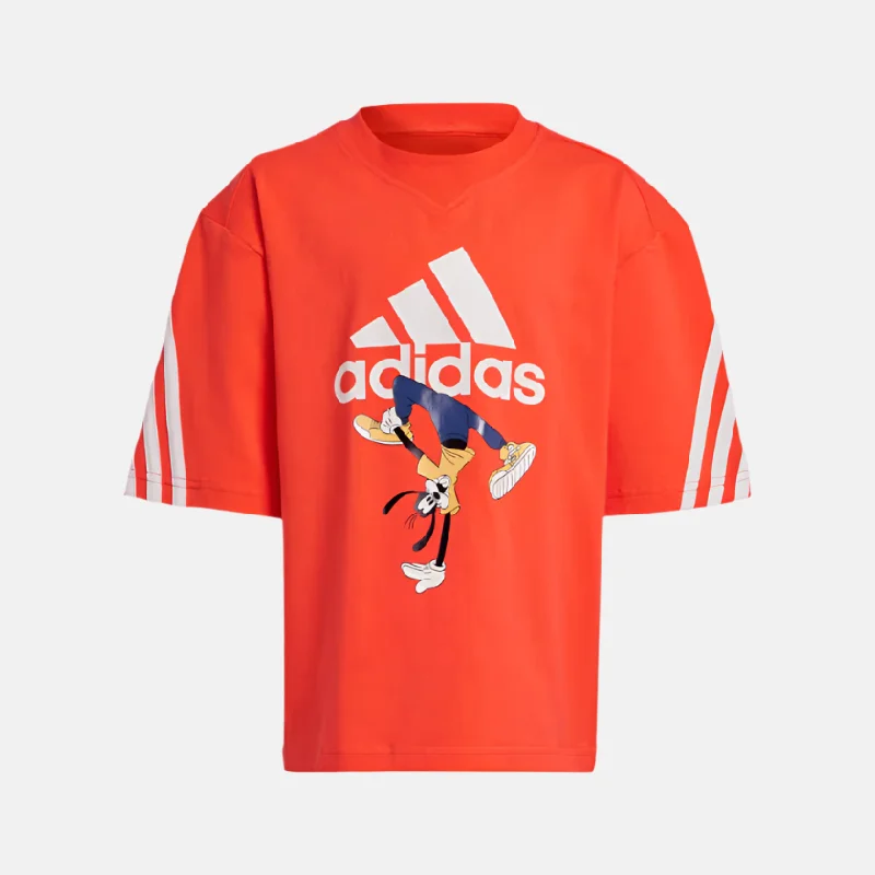 Cycling gloves thin-Adidas Disney Mickey Mouse Kids Unisex T-shirt (1-10Years)-Bright Red/Off White